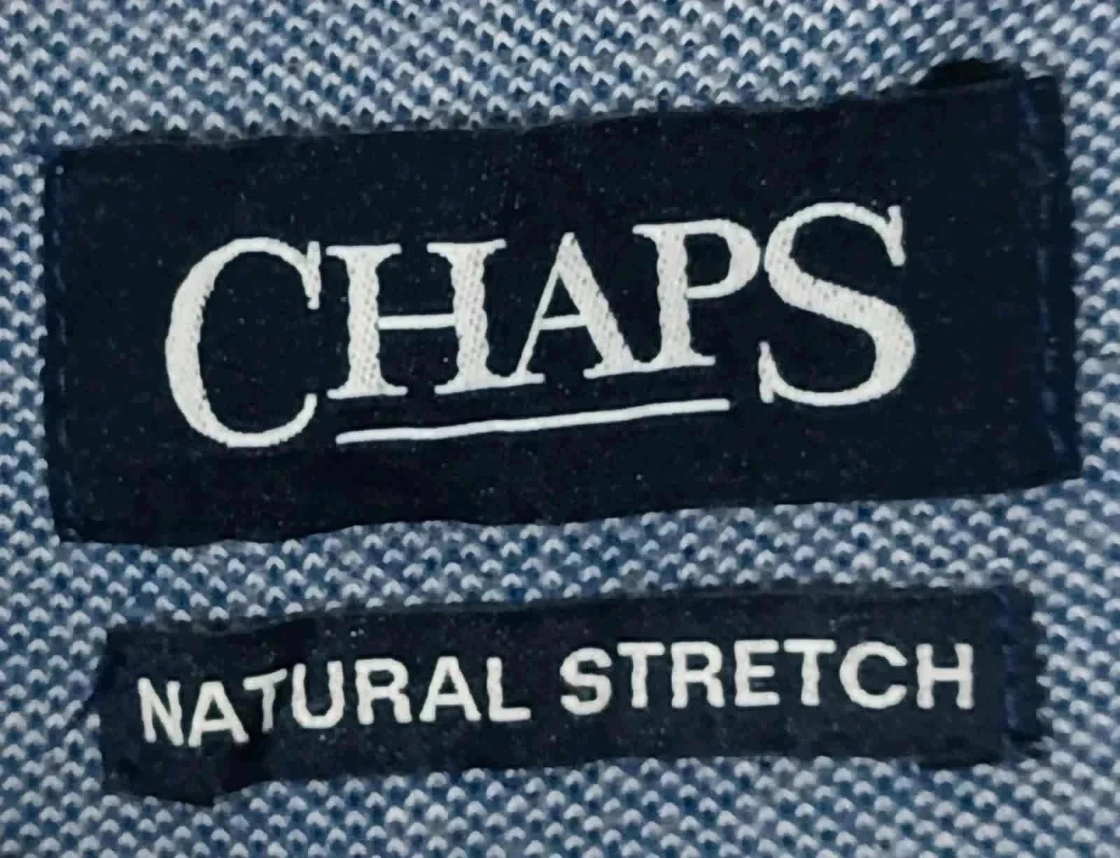 Blue Heather Chaps Polo Embroidered Logo Size M – photo 9